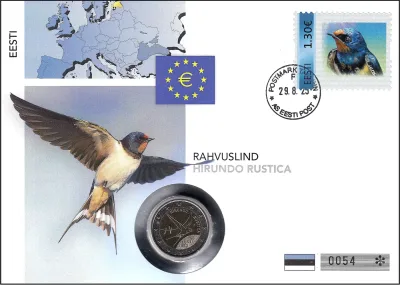 ESTONSKA NACIONALNA PTICA - KMEČKA LASTOVKA